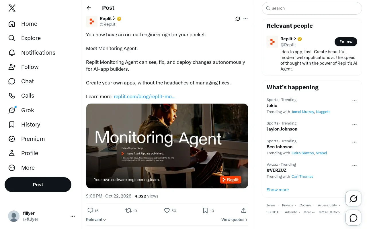 Replit Launches Monitoring Agent: An Autonomous On-Call Engineer in Your Pocket