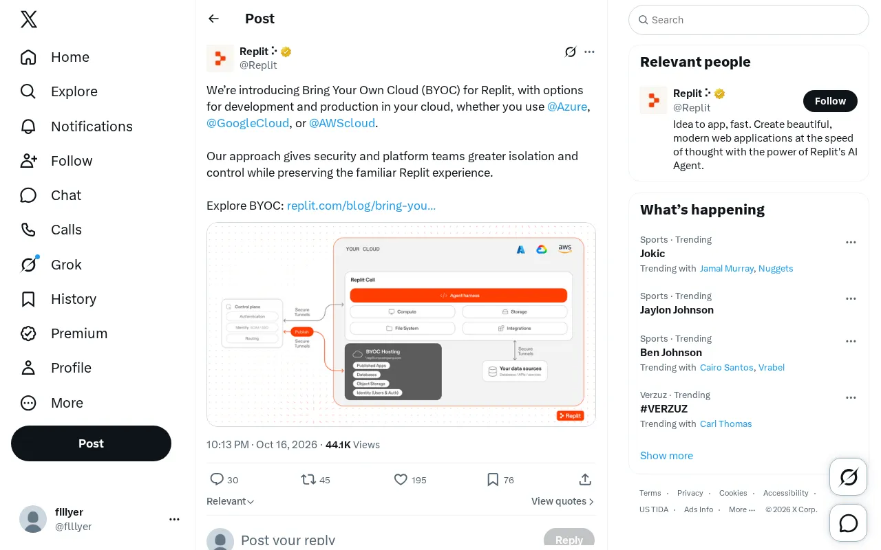Replit Launches BYOC: Code Runs on Your Own Cloud