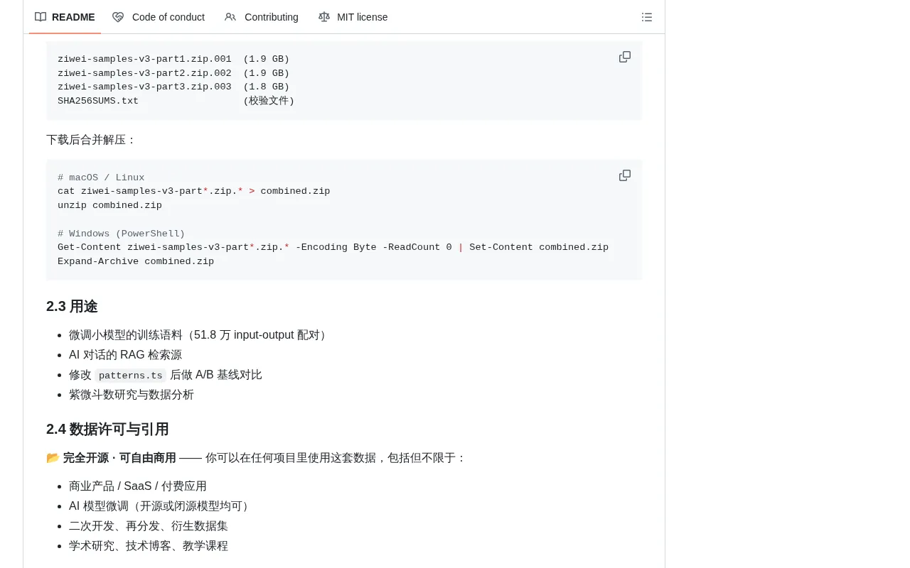 github source: Renhuai123/ziwei-doushu
