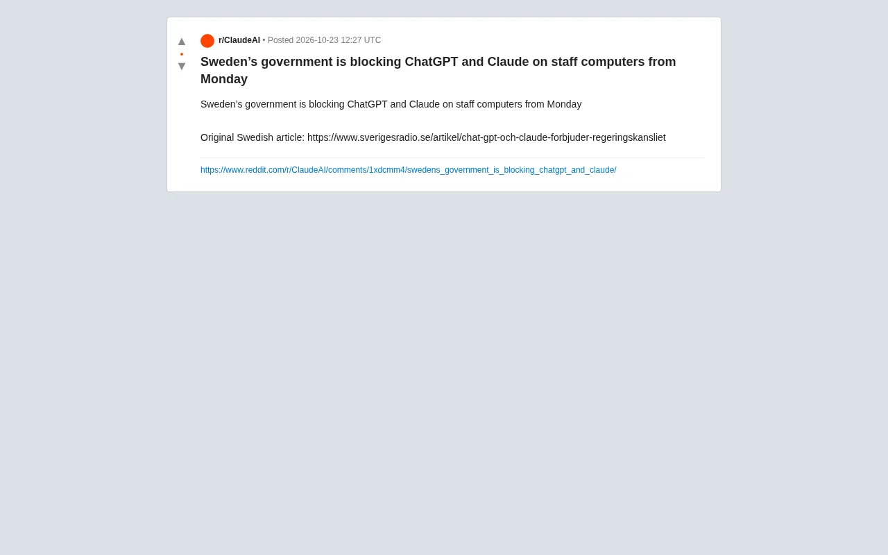 Swedish Government Bans ChatGPT and Claude: A Turning Point for AI Tool Governance
