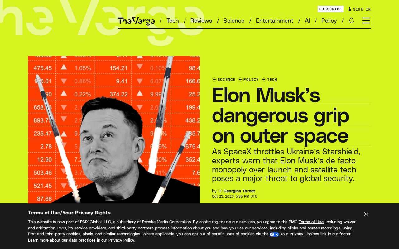 Musk's Space Dominance: How Starlink Throttling Undermines Ukraine's Defense