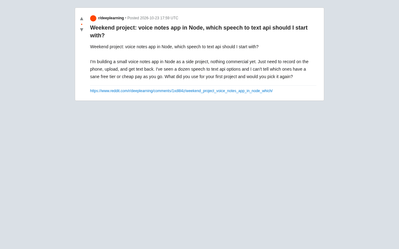 Node.js Voice Note App: A Guide to Choosing a Speech-to-Text API