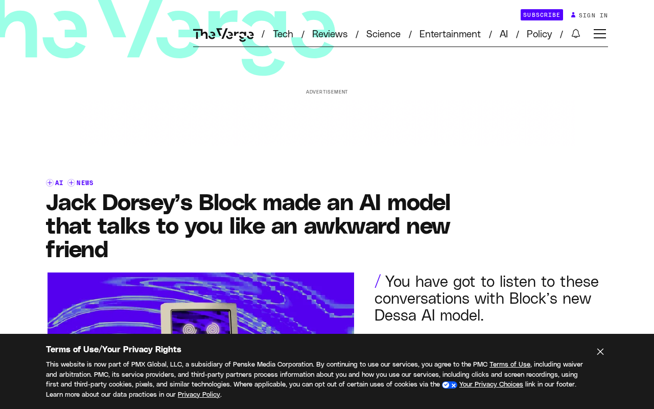 Block Launches Dessa AI Model: Converses Like an Awkward New Friend