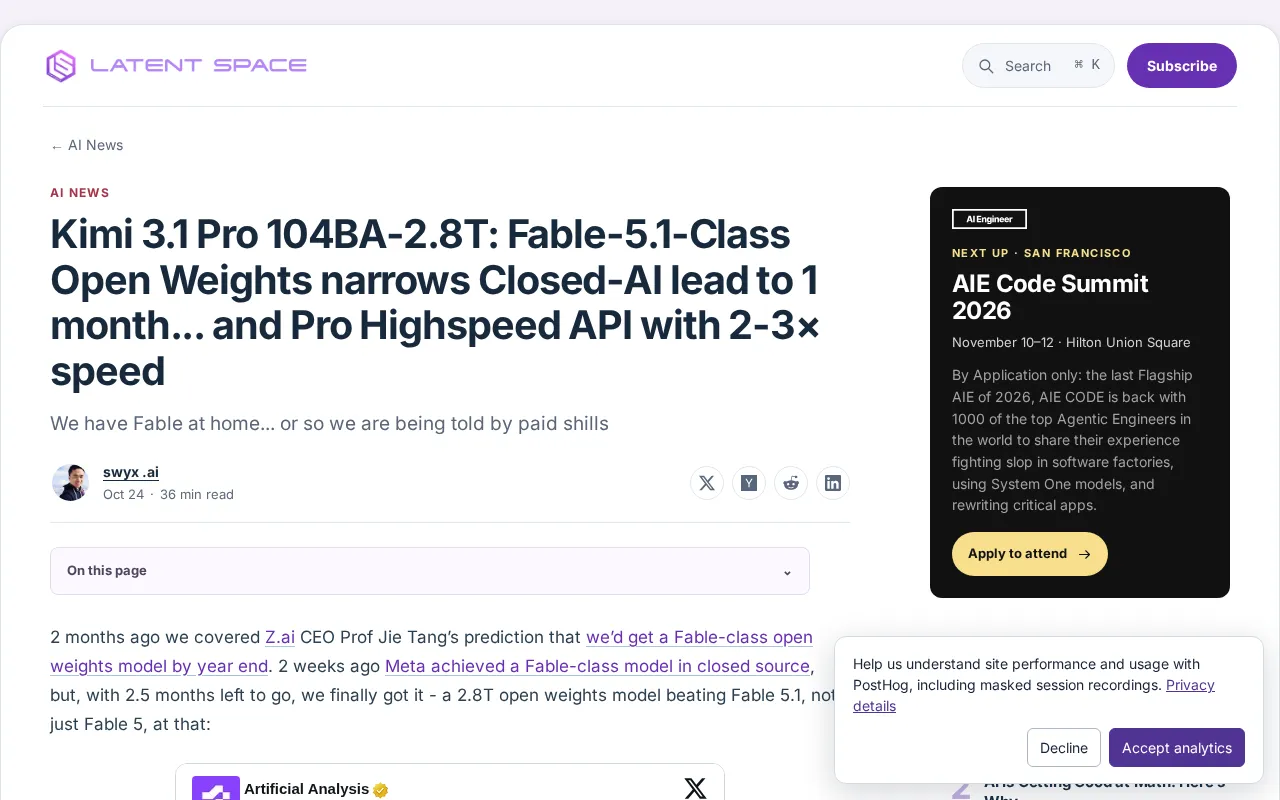 Kimi 3.1 Pro Leaked: Open-Source Weights Narrow the Gap to One Month