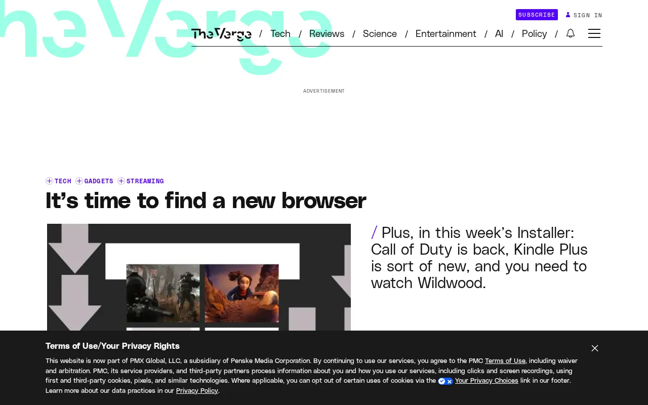 It's time to find a new browser