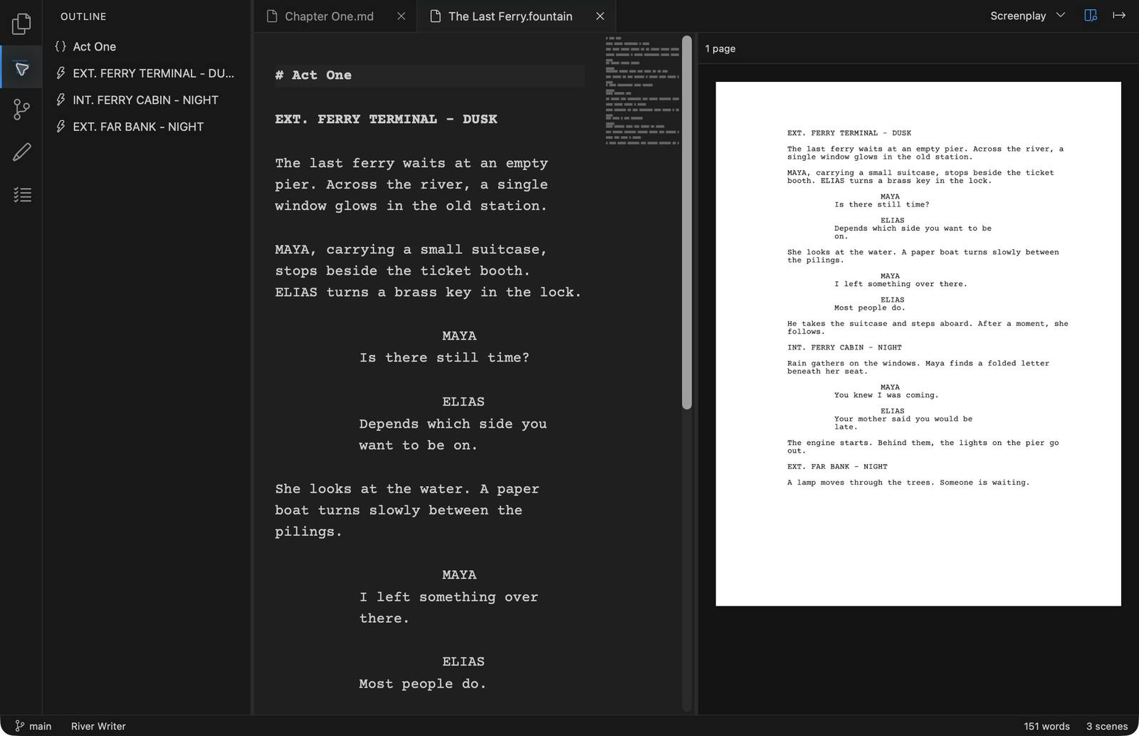 River Writer: A Quiet, Anti-Cloud Writing Tool for the Mac