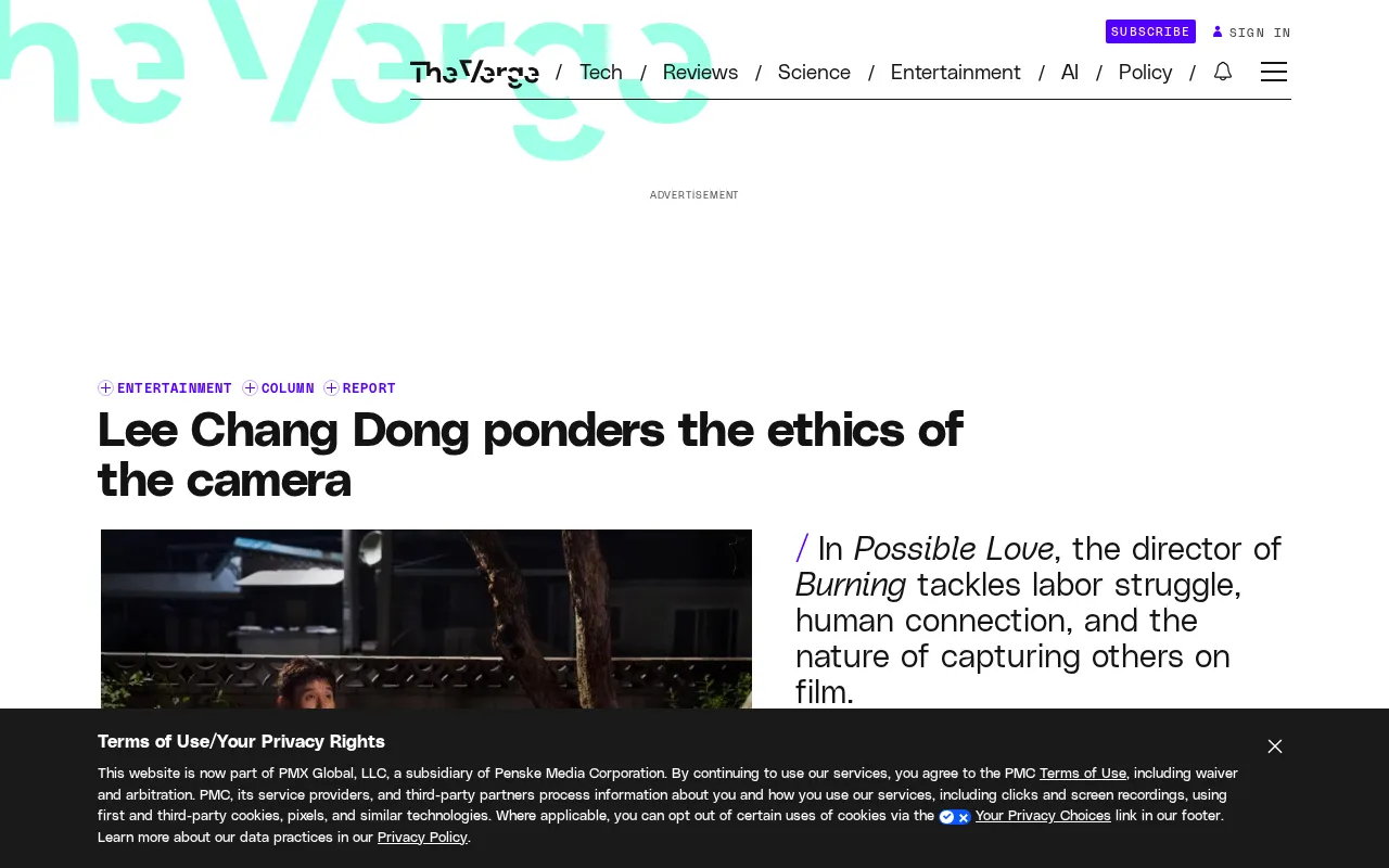 Lee Chang-dong discusses camera ethics