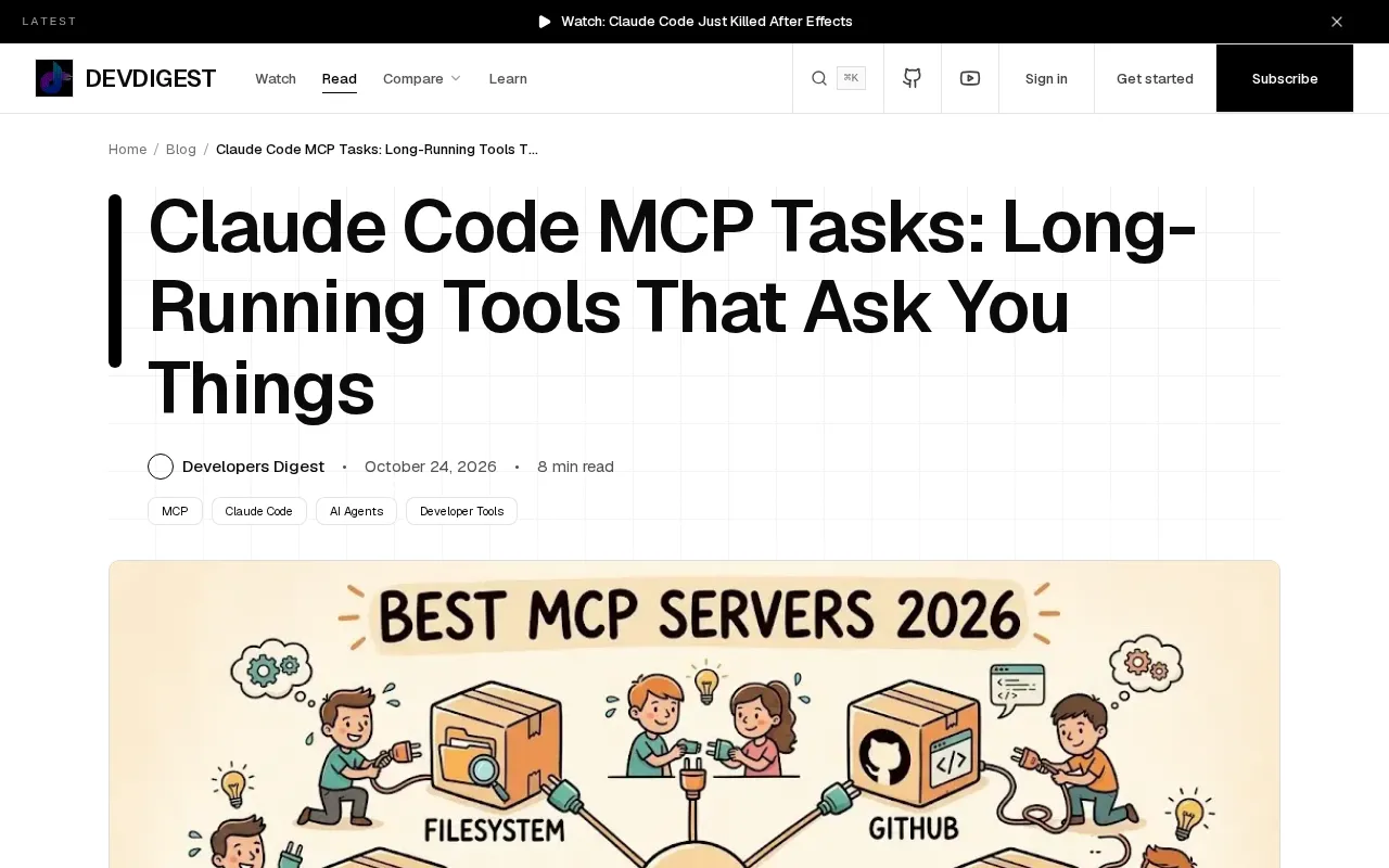 Claude Code MCP Tasks: A New Paradigm for Long-Running Tasks and Proactive Questioning