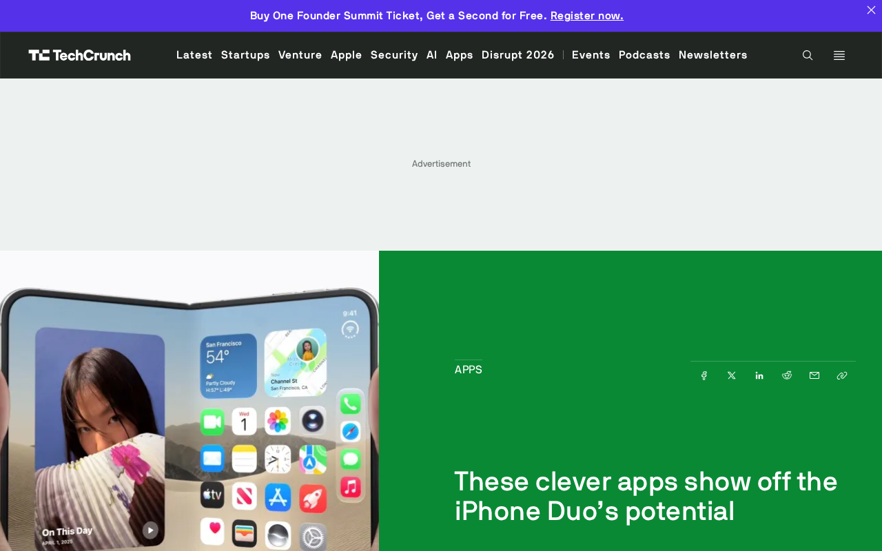 iPhone Duo应用创意盘点:折叠屏潜力初现