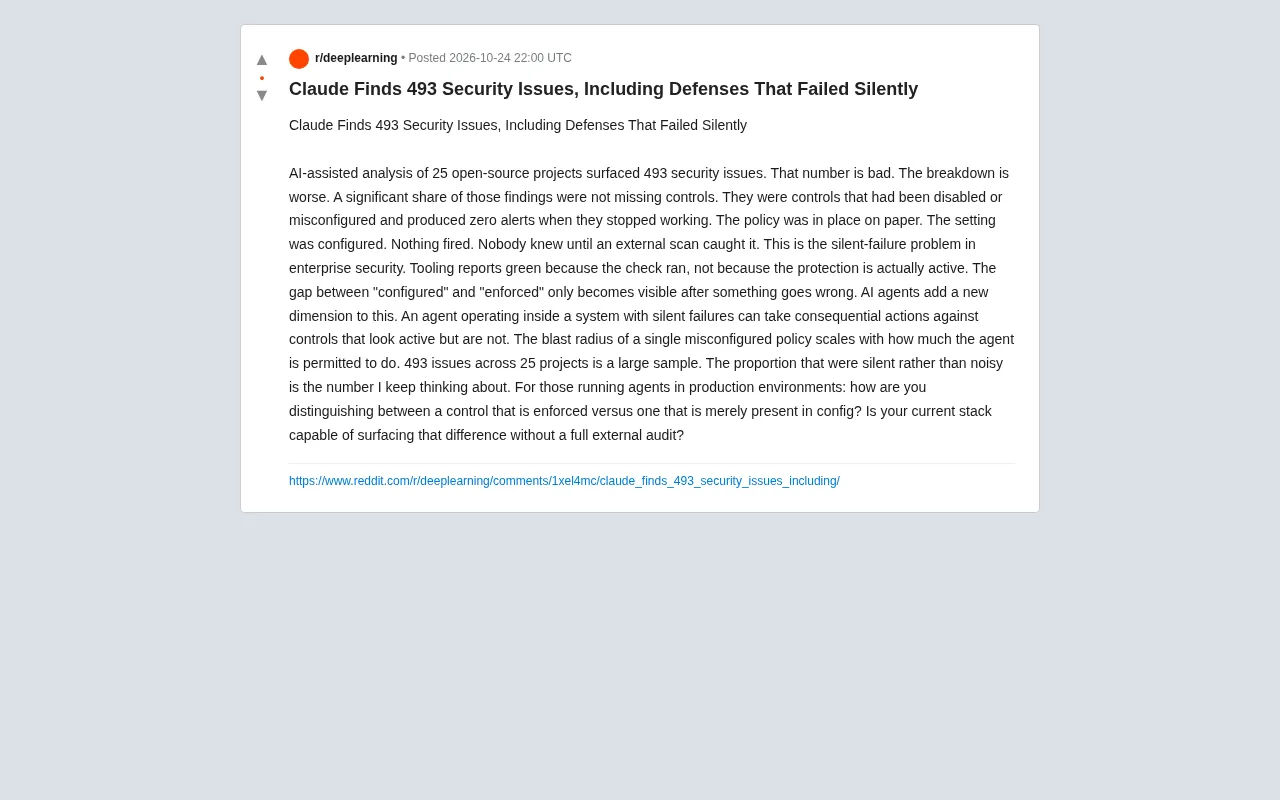 Claude Scans 25 Projects and Finds 493 Vulnerabilities — The Most Dangerous Is Silent Failure