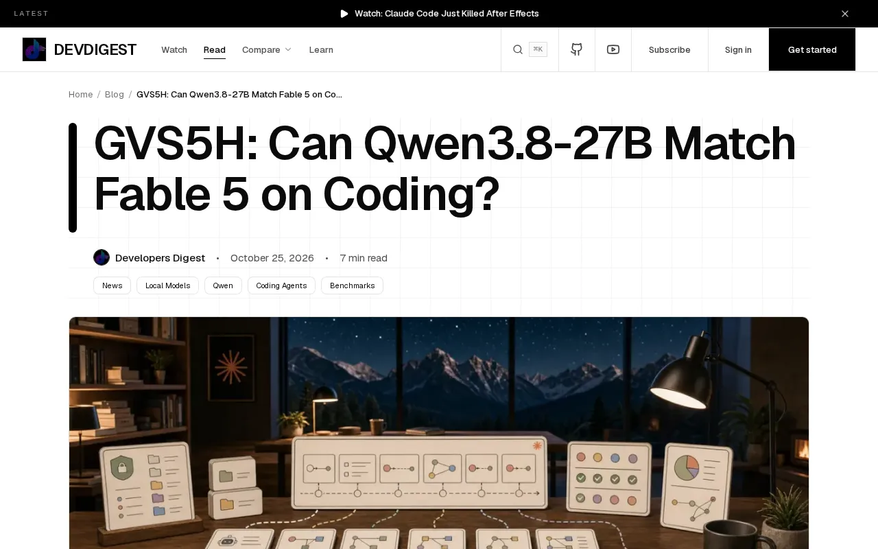 Can Qwen3.8-27B Really Take On Fable 5? Breaking Down the GVS5H Benchmark Controversy