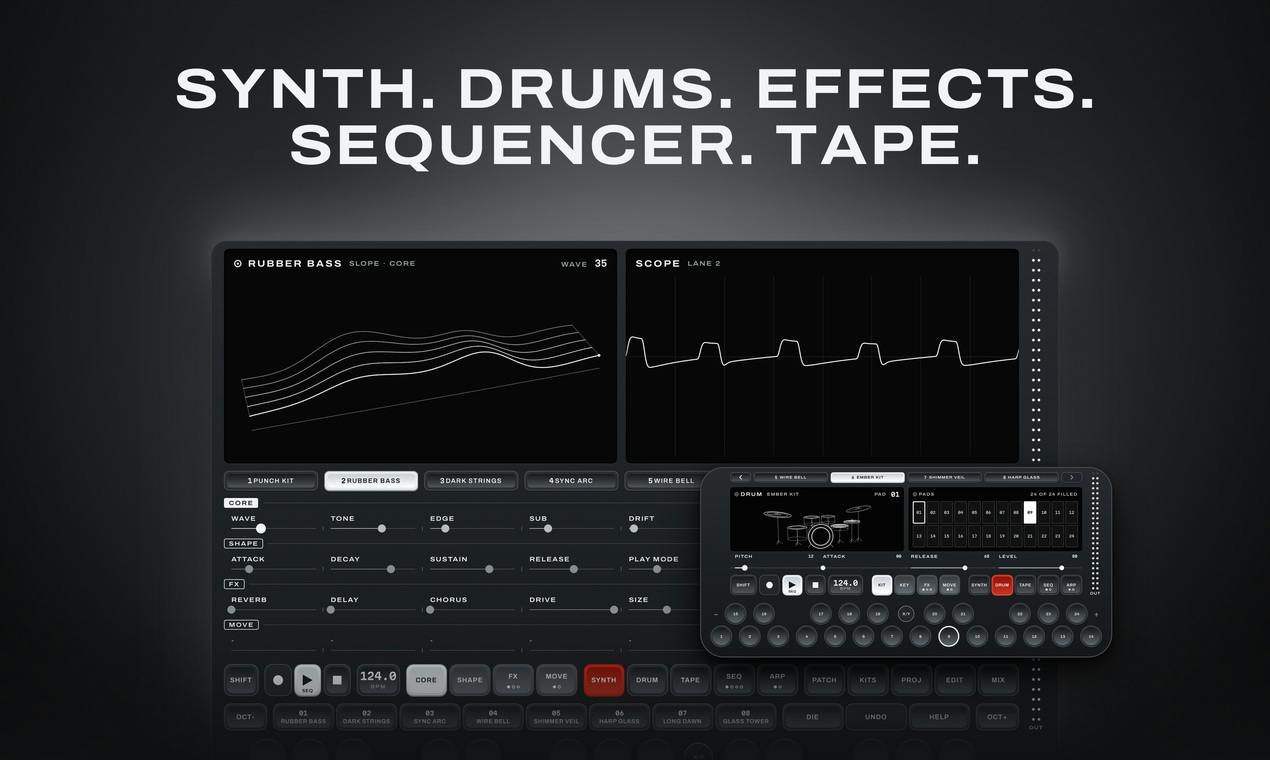 TONAUT: A Synthesizer, Drum Machine, and 8-Track Tape Workstation on iPhone