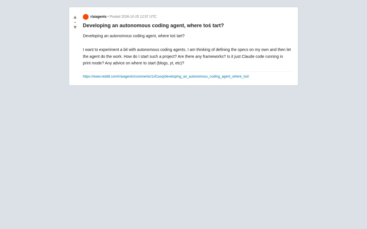 Screenshot of the original Reddit post