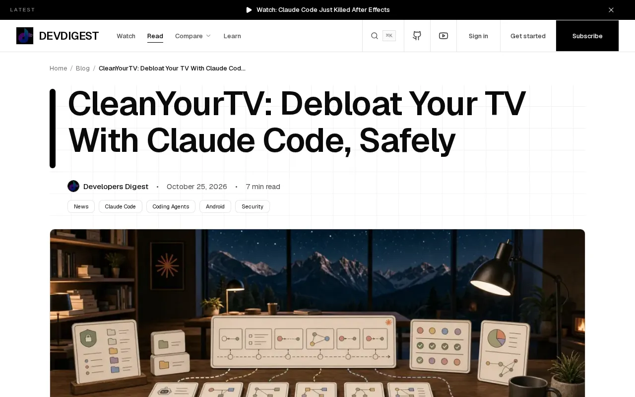 CleanYourTV:用Claude Code安全精简你的电视