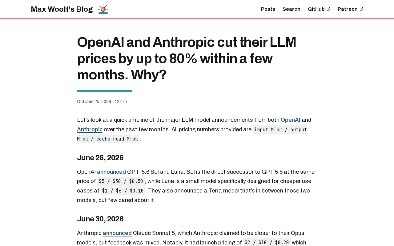 大模型价格战:OpenAI与Anthropic为何降价80%?