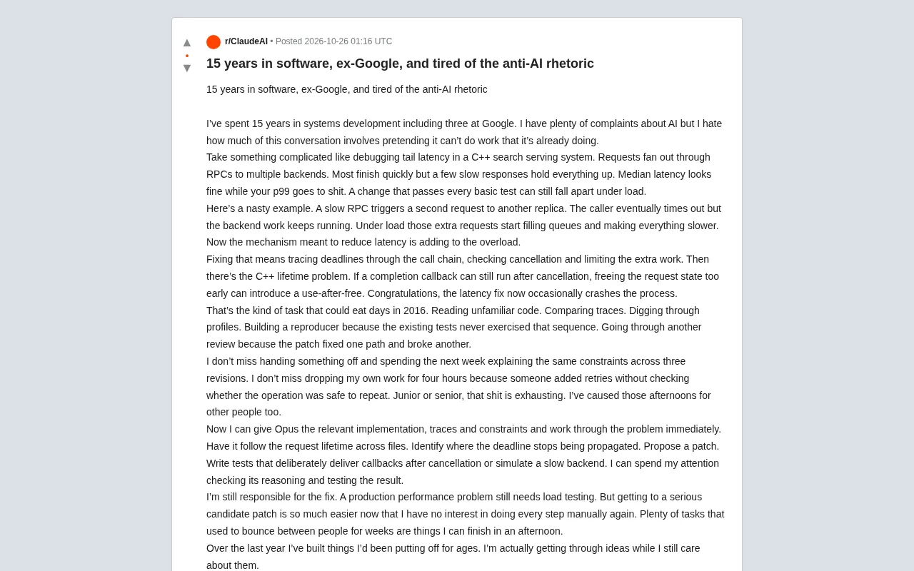 Former Google Engineer with 15 Years' Experience: AI Coding Assistants Rekindled My Passion for Building