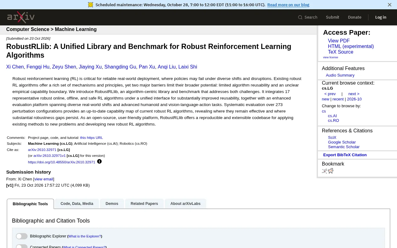 RobustRLlib: A Unified Benchmark Library for 17 Robust Reinforcement Learning Algorithms
