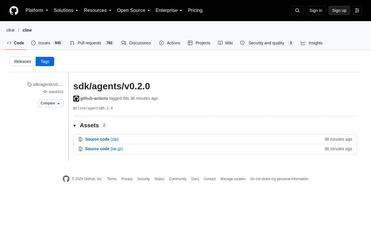 Cline Agents SDK 0.2.0 Released: AI Coding Agent Toolchain Evolves Further