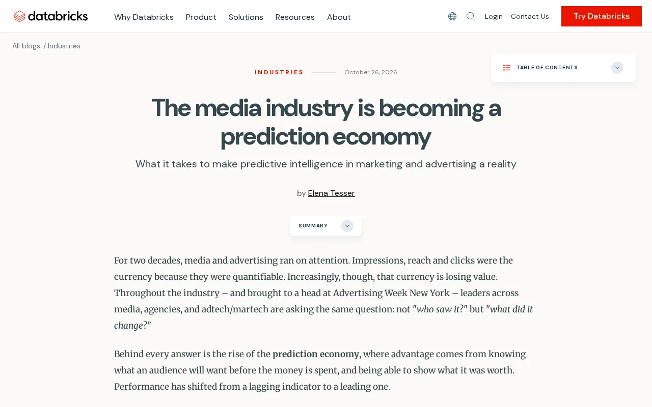 After the Attention Economy: Media Is Shifting to the Prediction Economy