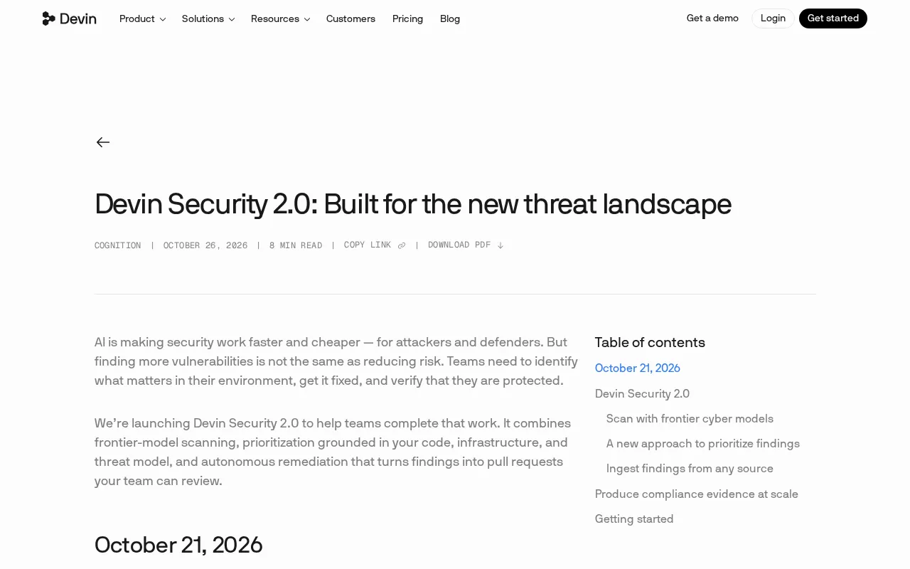 Devin Security 2.0: Scanning and Auto-Fixing Code Vulnerabilities with Frontier Models