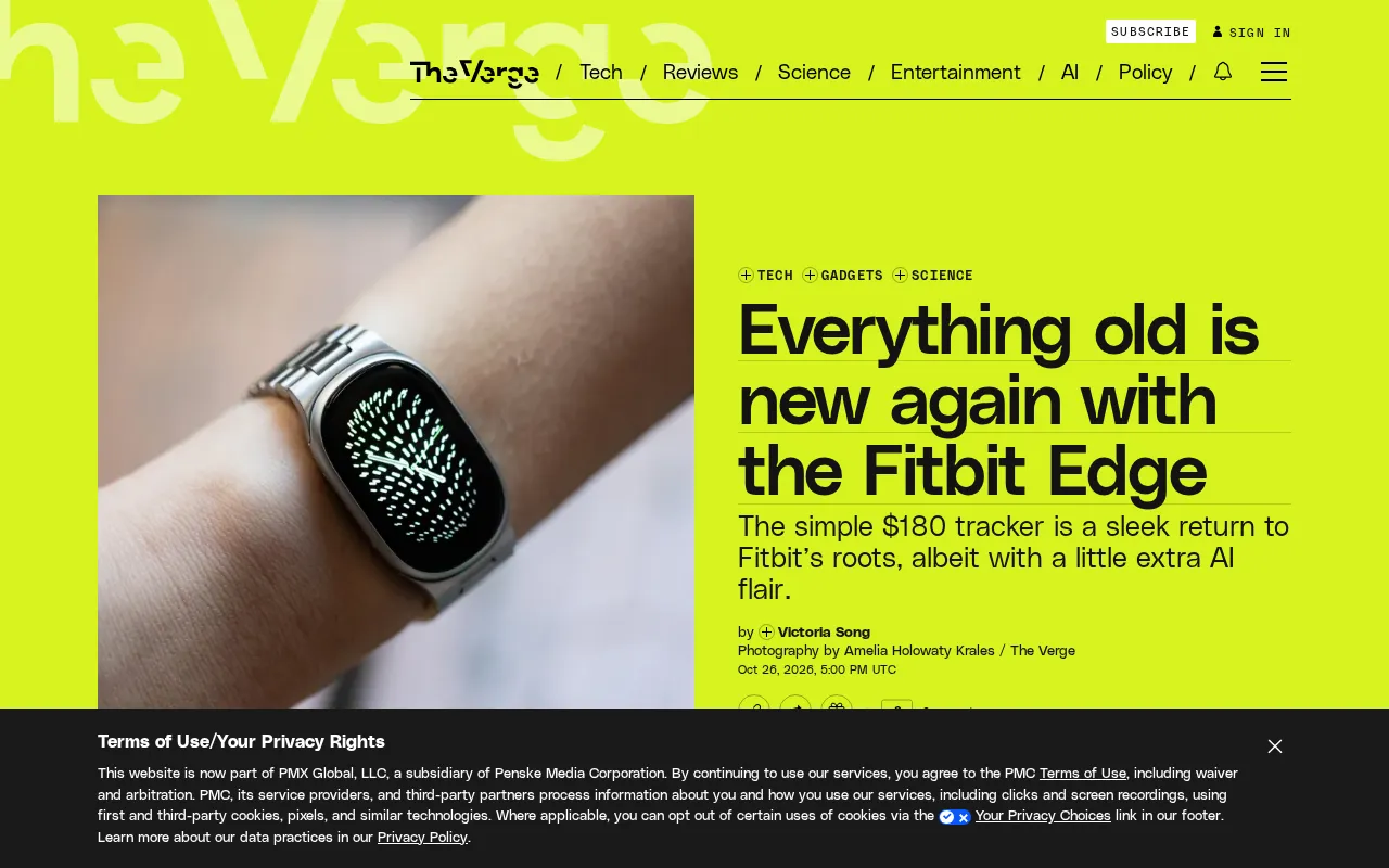 Fitbit Edge Returns: Can Retro Design Make Waves Again?