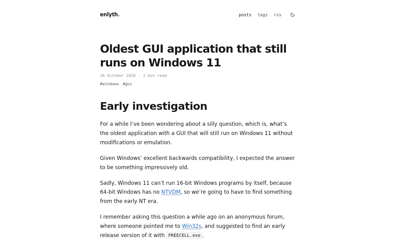 HN discussion thread screenshot