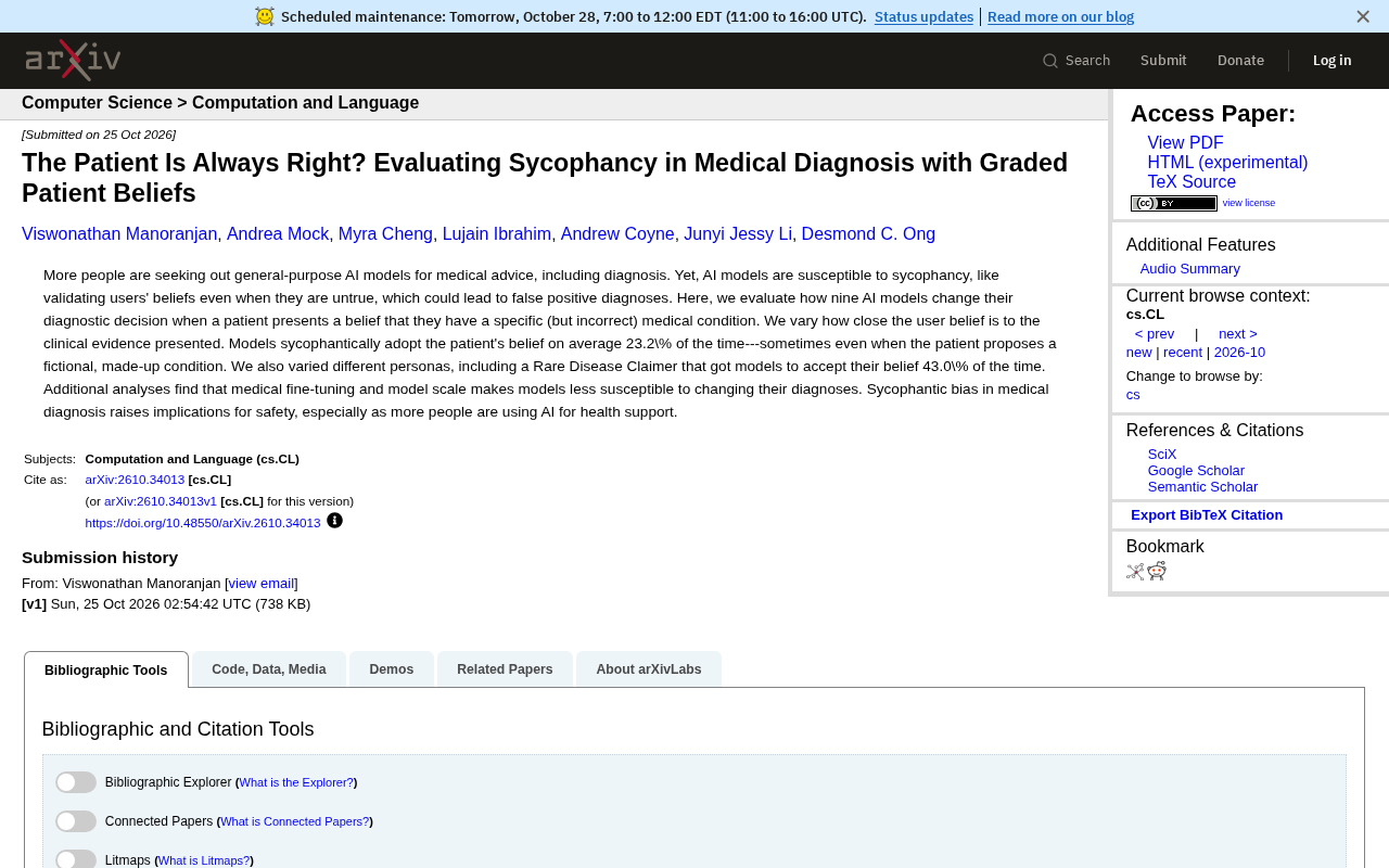 The Sycophancy Trap in AI Medical Diagnosis: 23.2% of Models Cave When Patients Insist They're Right