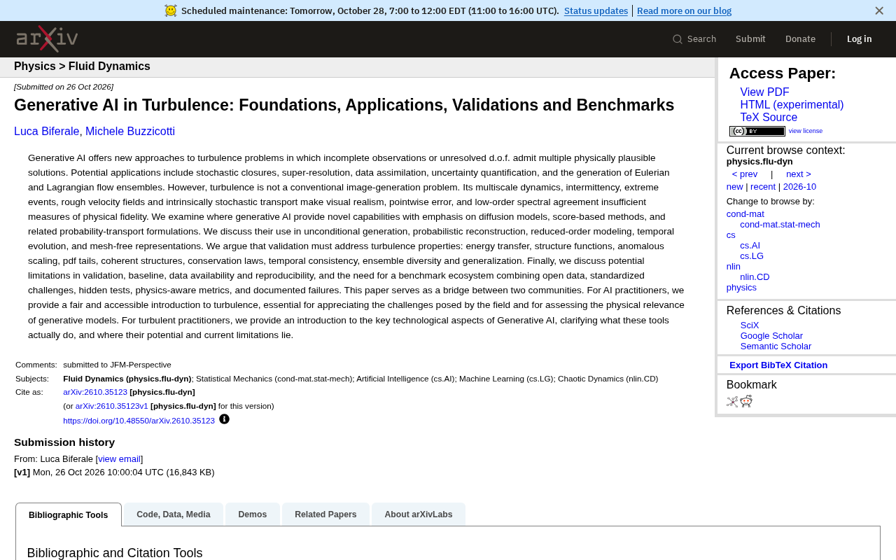 Generative AI Tackles Turbulence: The Interdisciplinary Challenge of Validation and Benchmarking