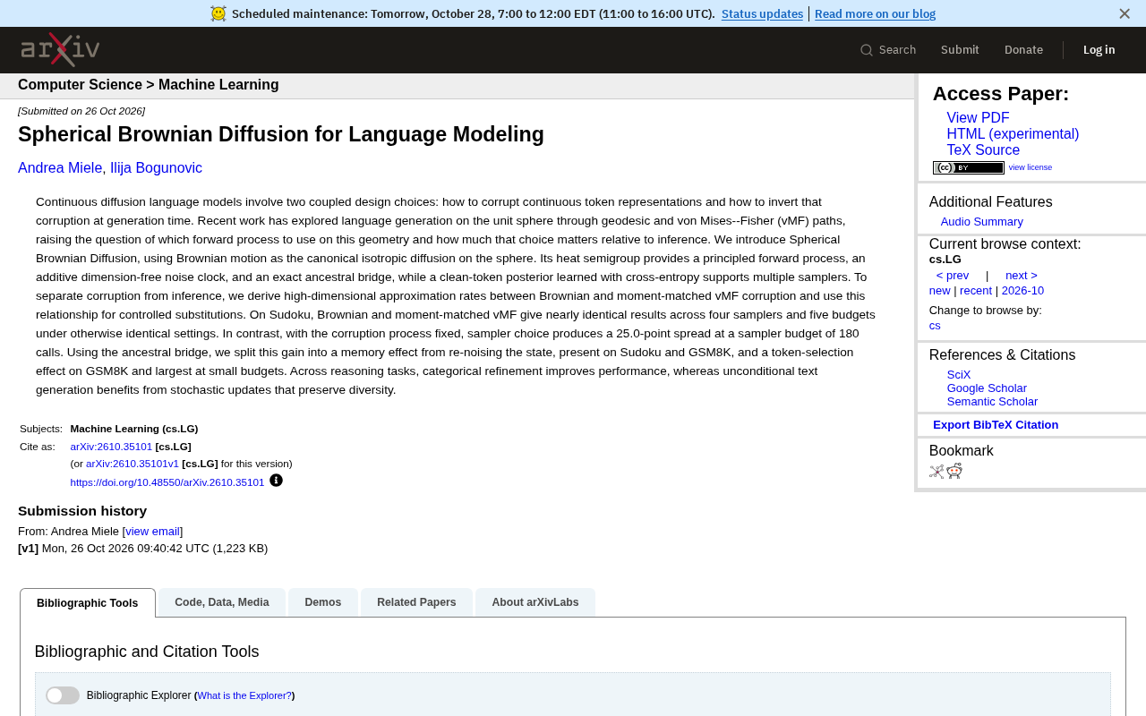Spherical Brownian Diffusion: A New Geometric Paradigm for Continuous Diffusion Language Models