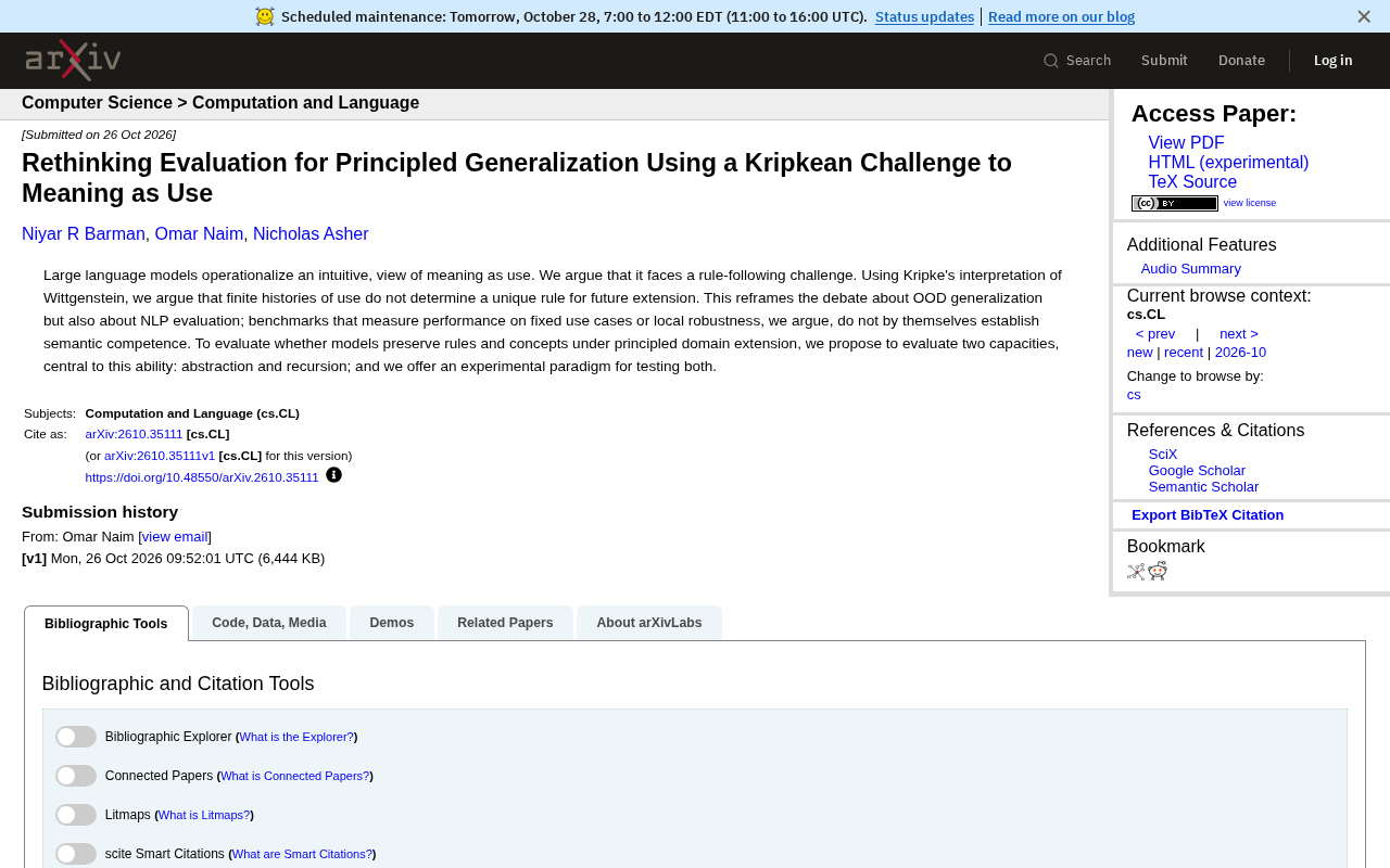 Kripke Challenges "Meaning Is Use": Rethinking LLM Evaluation