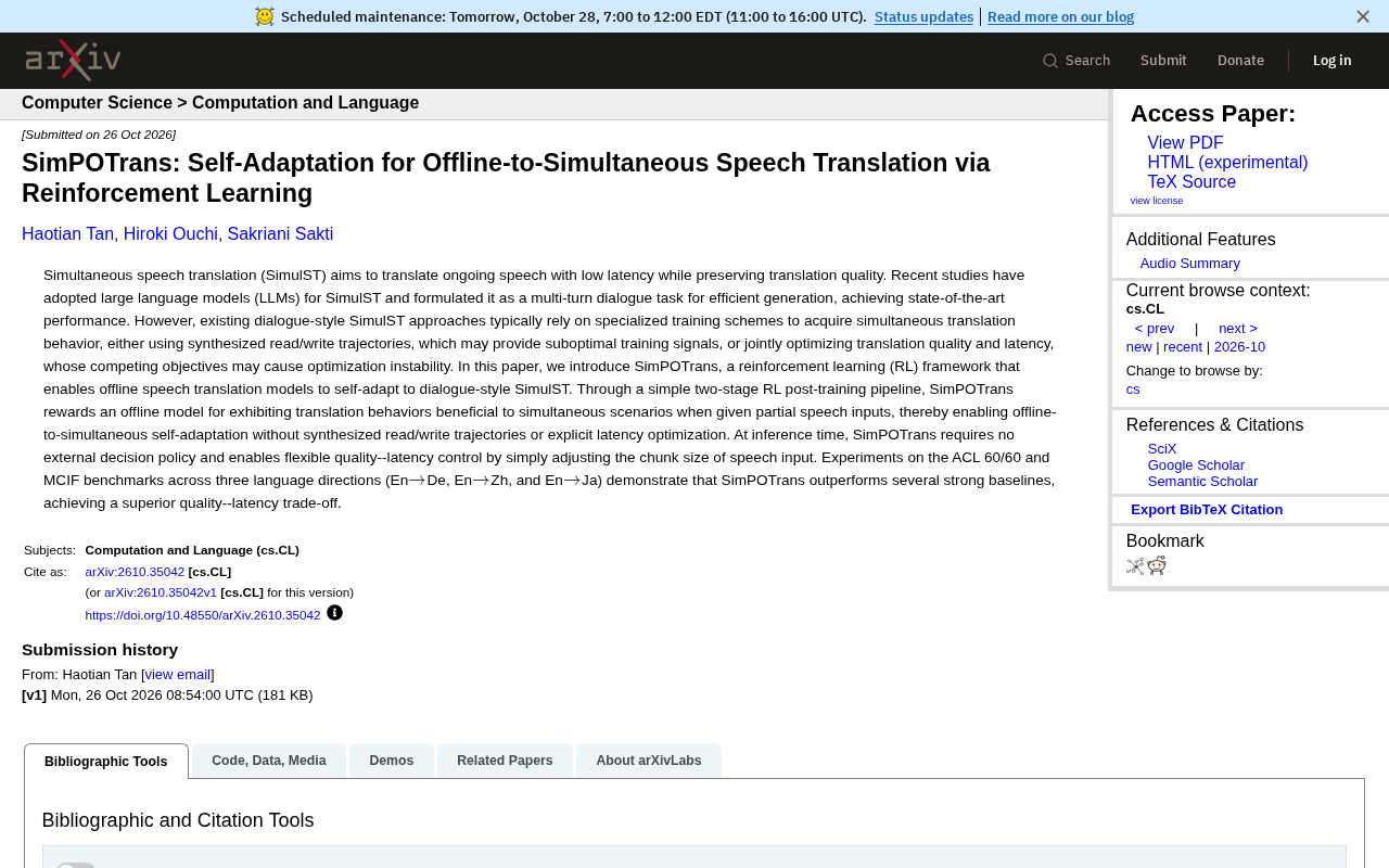 SimPOTrans:用强化学习让离线语音翻译模型自适应同传