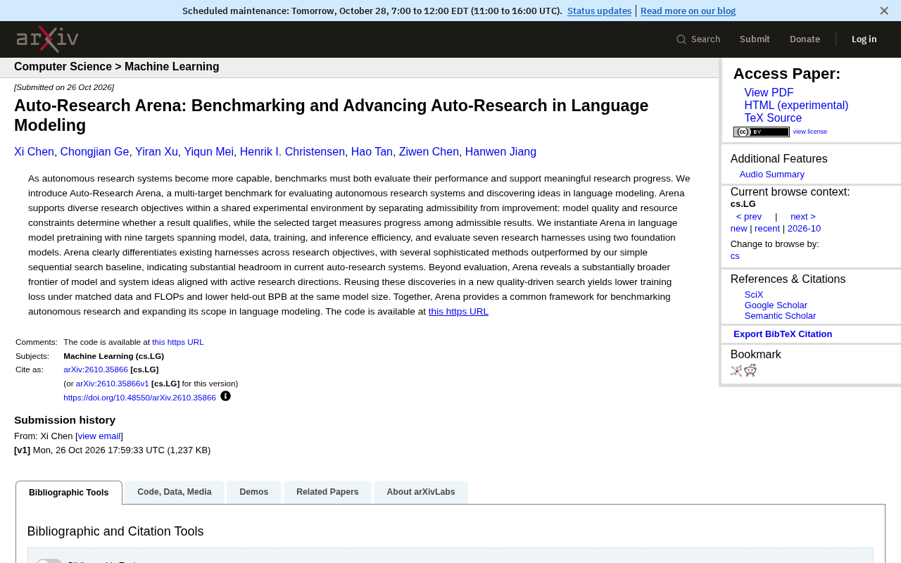 Auto-Research Arena: Benchmarking and Frontier Exploration of Automated Research Systems