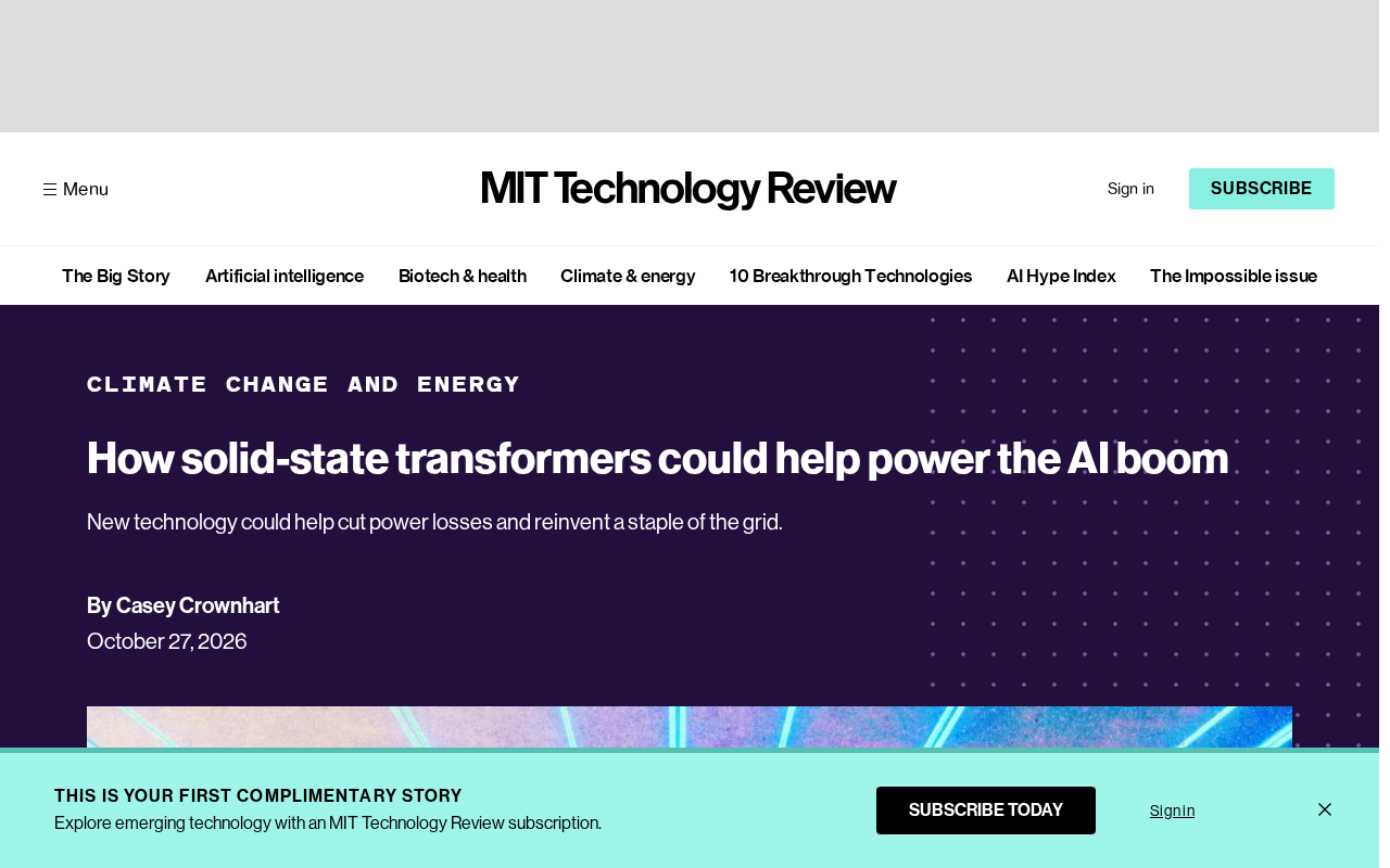 Screenshot of related report on solid-state transformers