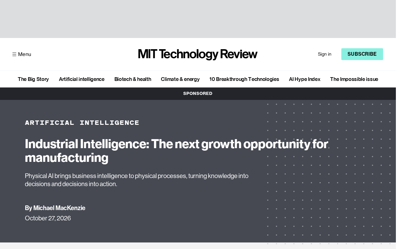 Industrial Intelligence: The Next Growth Engine for Manufacturing