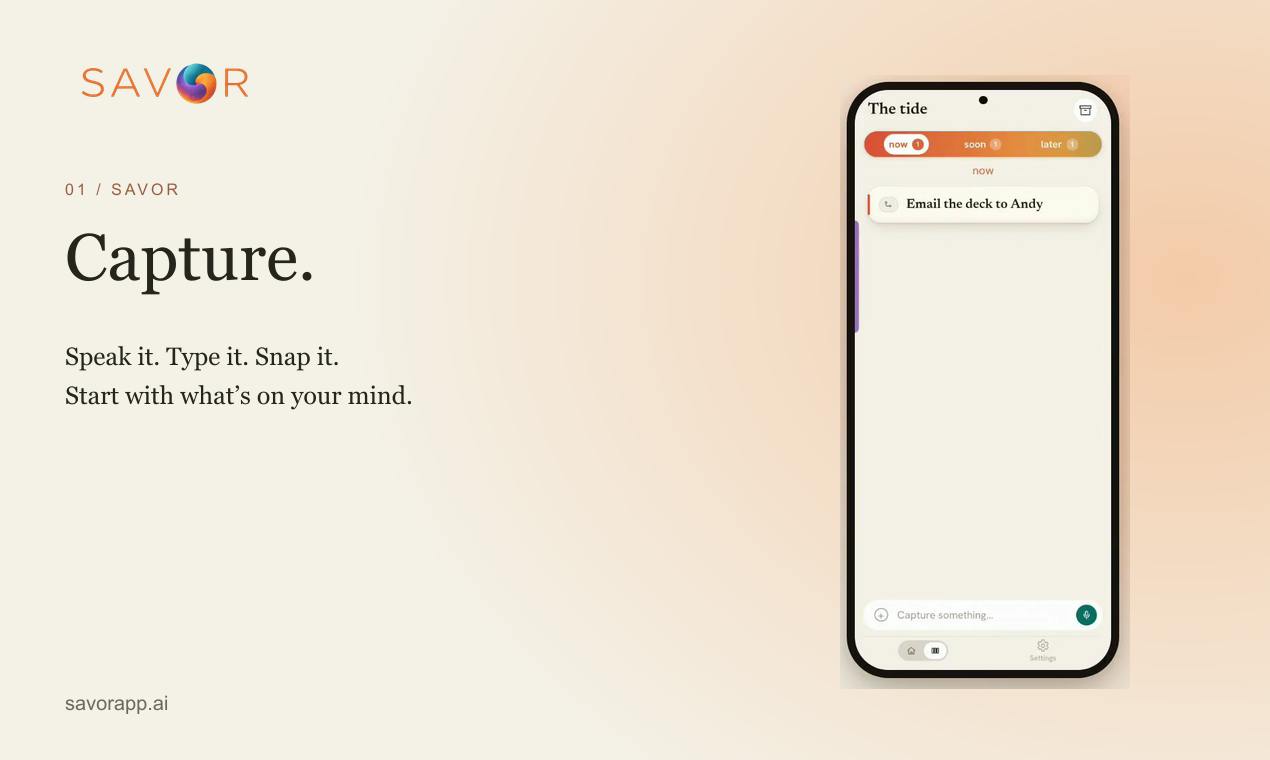 SavorApp_AI product interface