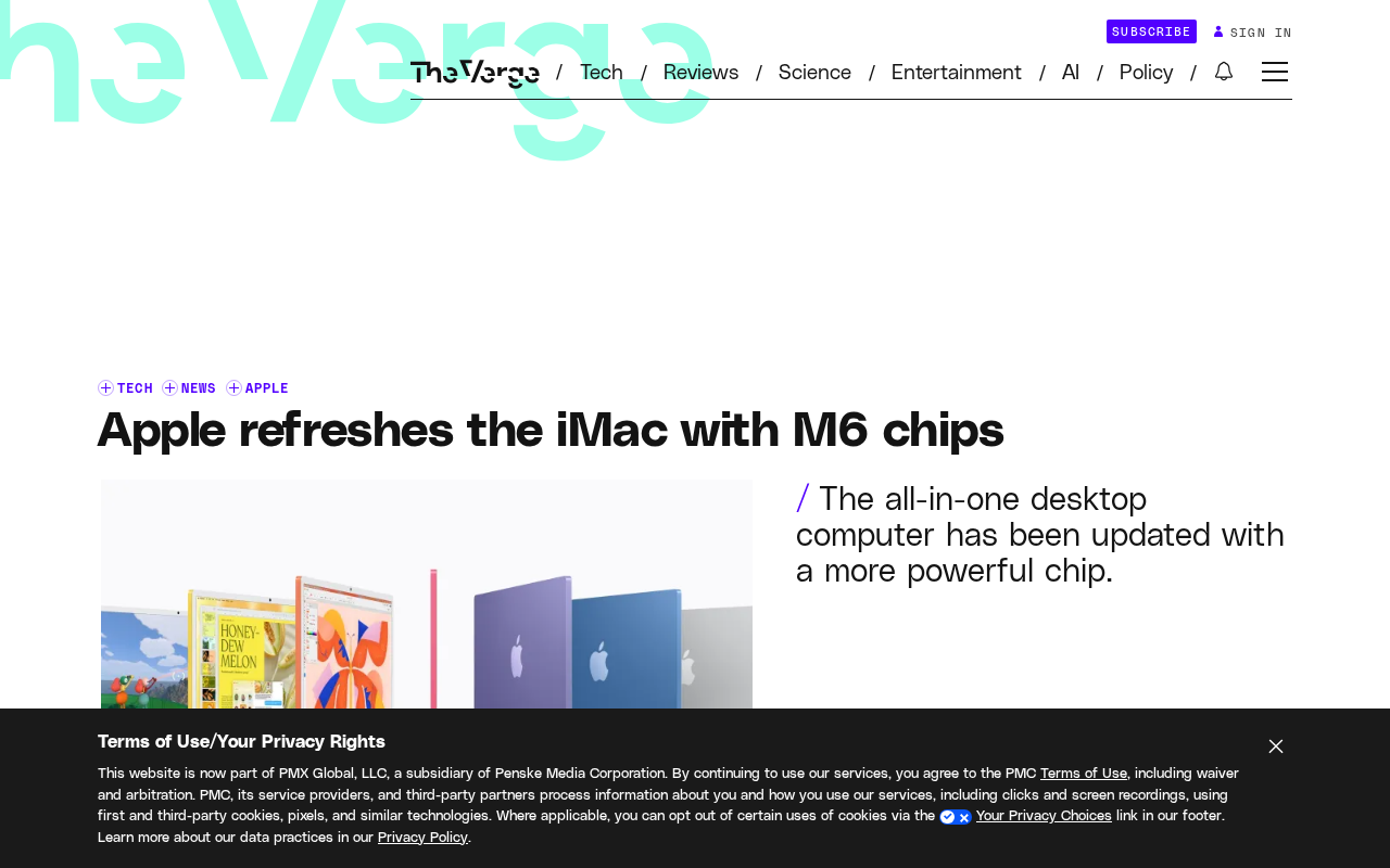 Apple iMac Upgraded with M6 Chip: Performance Boost and $1,499 Starting Price