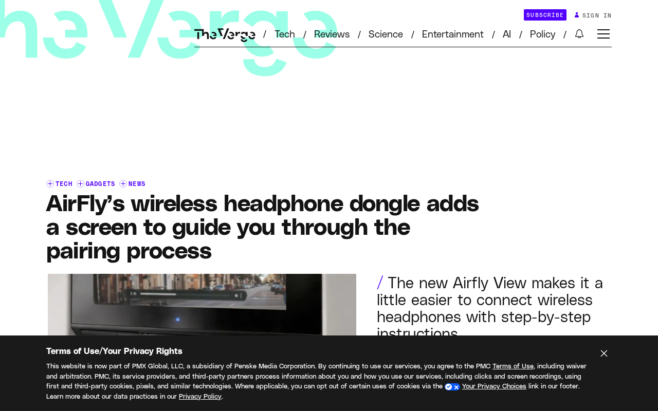 AirFly View Headphone Adapter: Solving Pairing Woes with a Screen