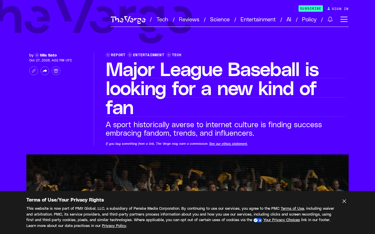 MLB's Search for New Fans: AI and Social Media as the New Frontier of Sports Marketing