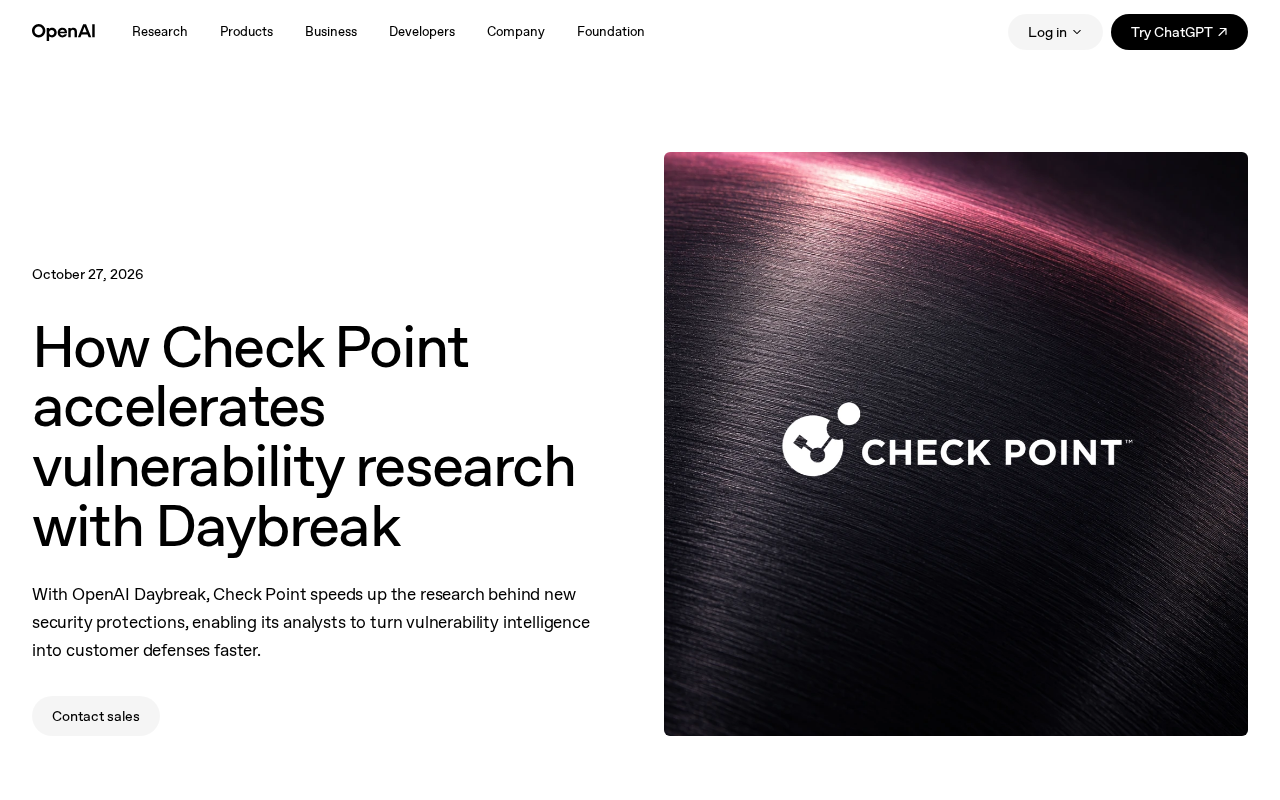 Check Point用Daybreak加速漏洞研究,安全防御提速