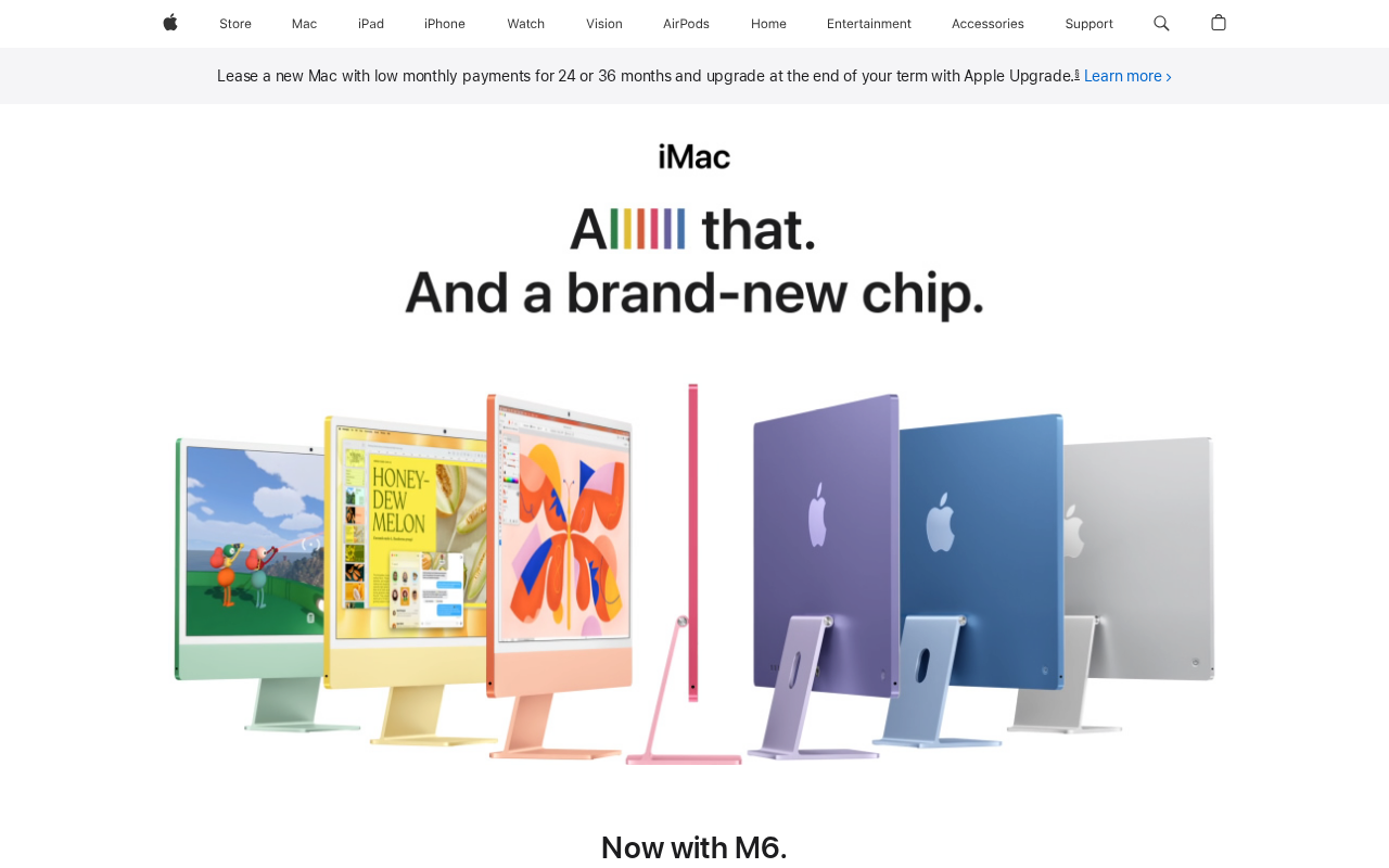 苹果发布搭载M6芯片的新款iMac,性能与AI能力再升级