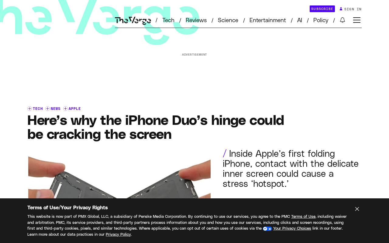 iPhone Duo Screen Cracking: Hinge Design Defect Becomes the Focus