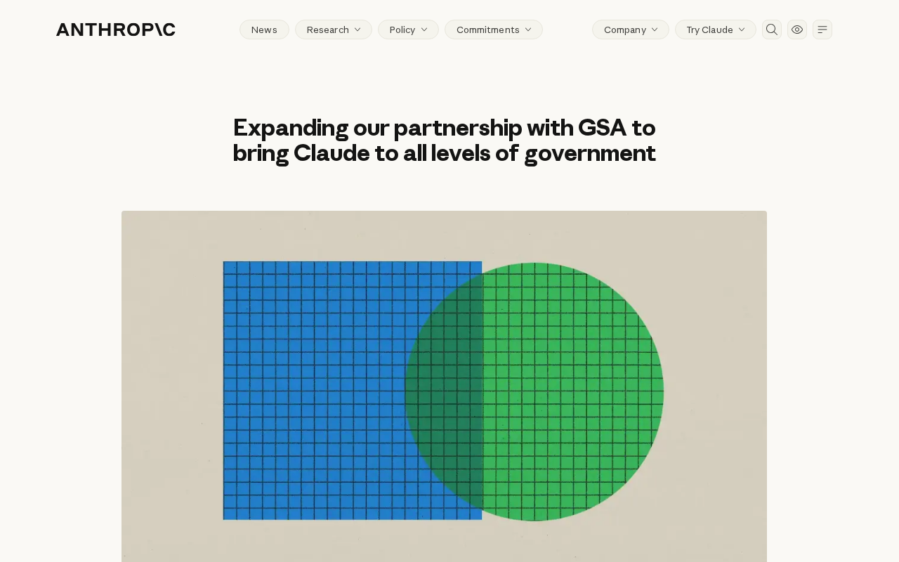 Anthropic Expands GSA Partnership to Bring Claude to All Levels of Government