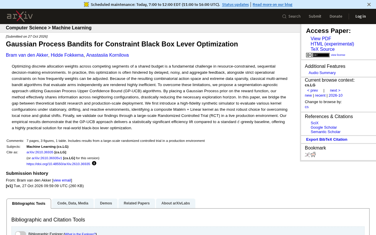 Gaussian process bandit optimization schematic