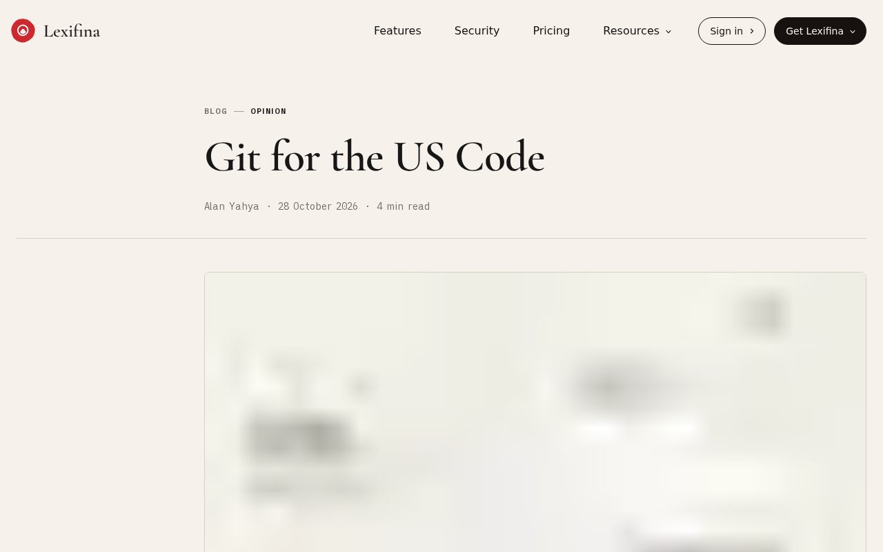 Managing the U.S. Code with Git: A Version Control Experiment for Legal Texts