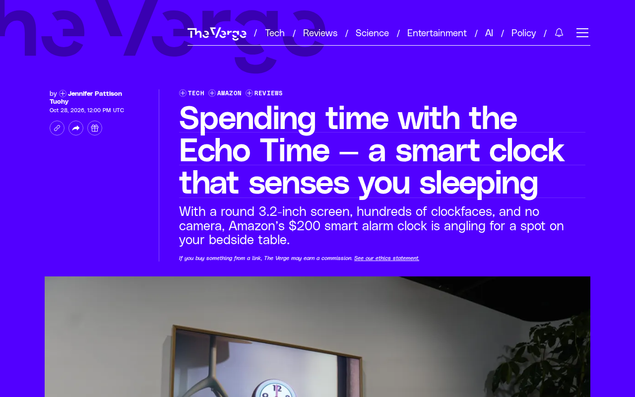 Echo Time Review: A Smart Alarm Clock That Can Sense Your Sleep