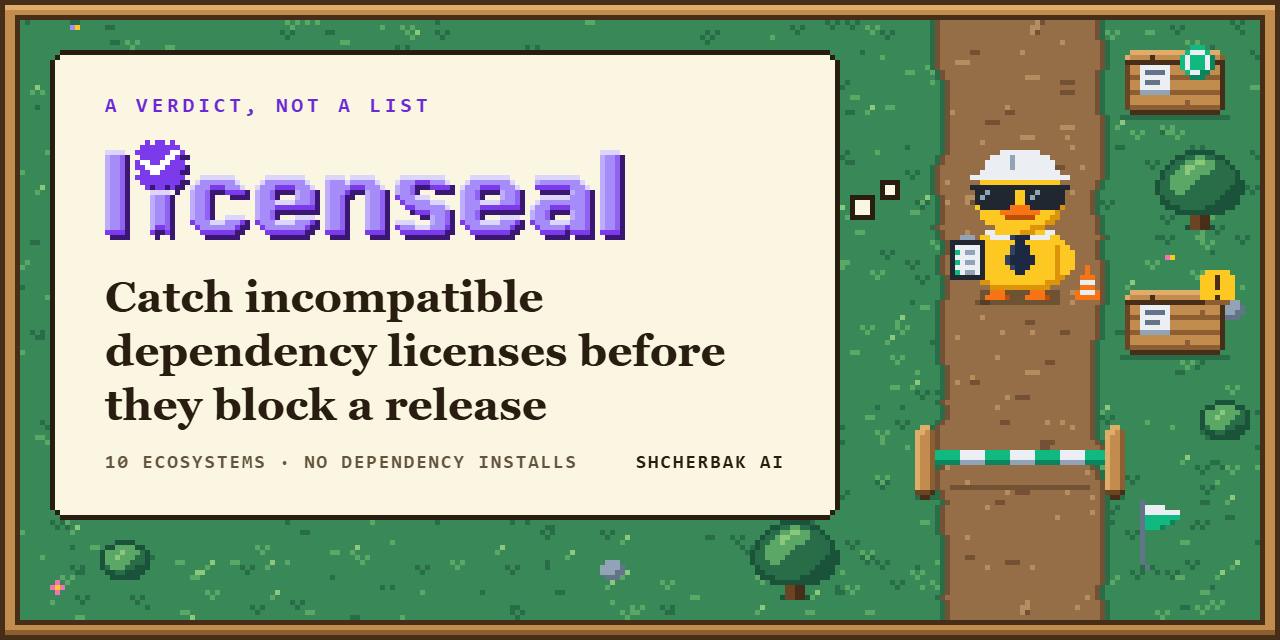 licenseal: Block Incompatible Open Source Licenses Before Release