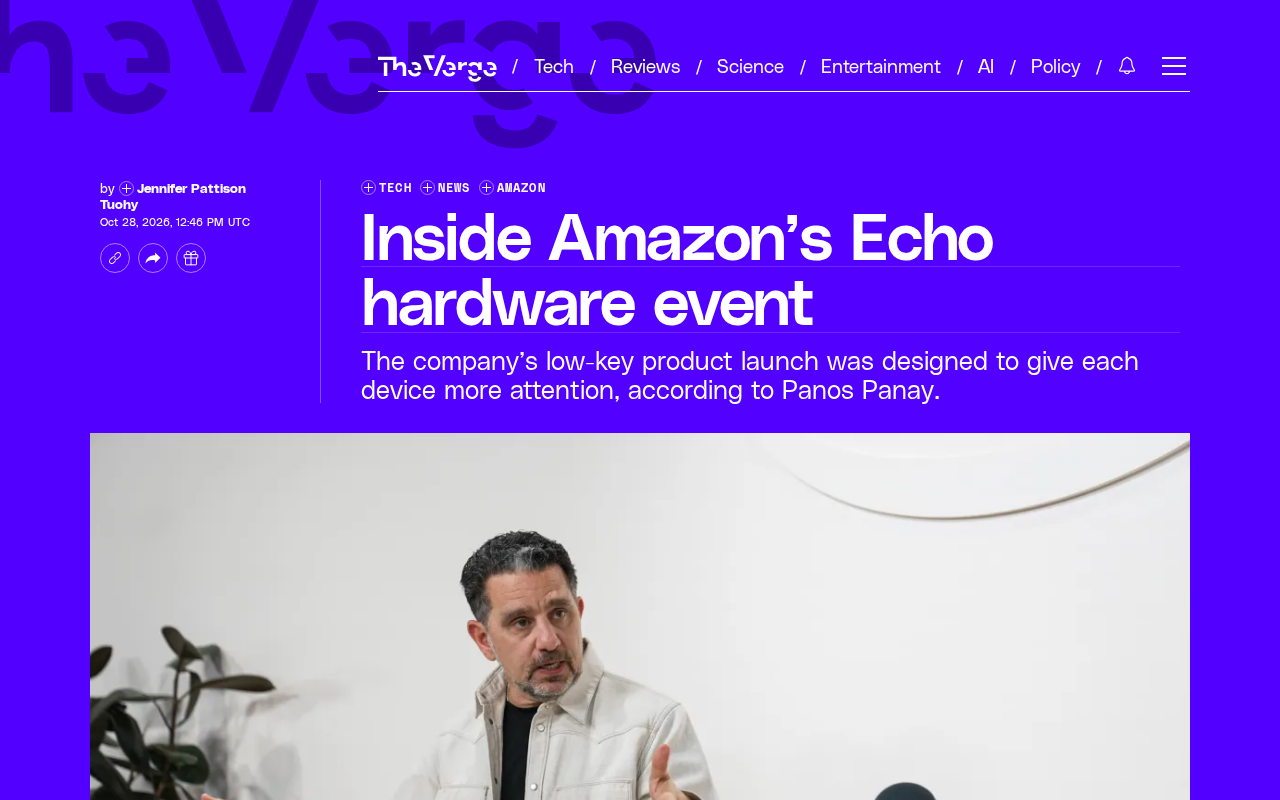 Amazon's October Hardware Blitz: Echo Takes the Finale, AI Strategy Emerges