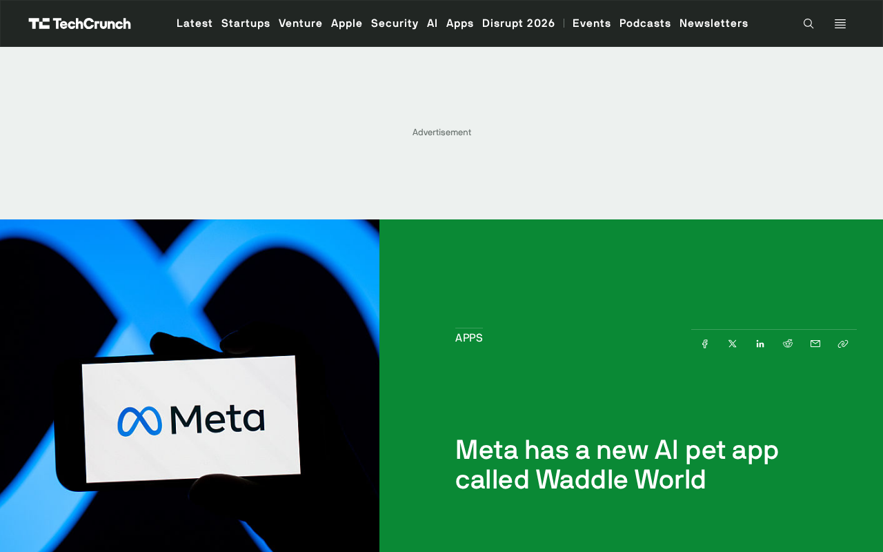 Meta Launches AI Pet App Waddle World, Giving Virtual Pets an AI Rebirth