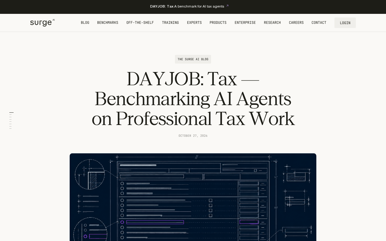 Dayjob Tax: Scoring AI Agents with 50 Professional Tax Tasks