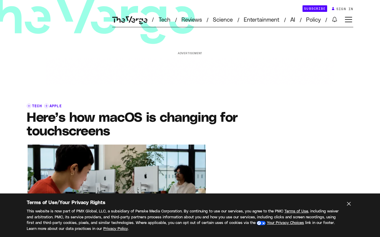 macOS Goes Touchscreen: Decoding Apple's Software Strategy for Its First Touchscreen MacBook